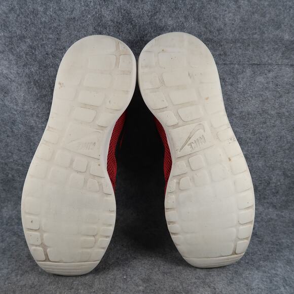 Nike Shoes Mens 13 Roshe One Casual Sneakers Athletic Trainer Red Black Running - Picture 11 of 13
